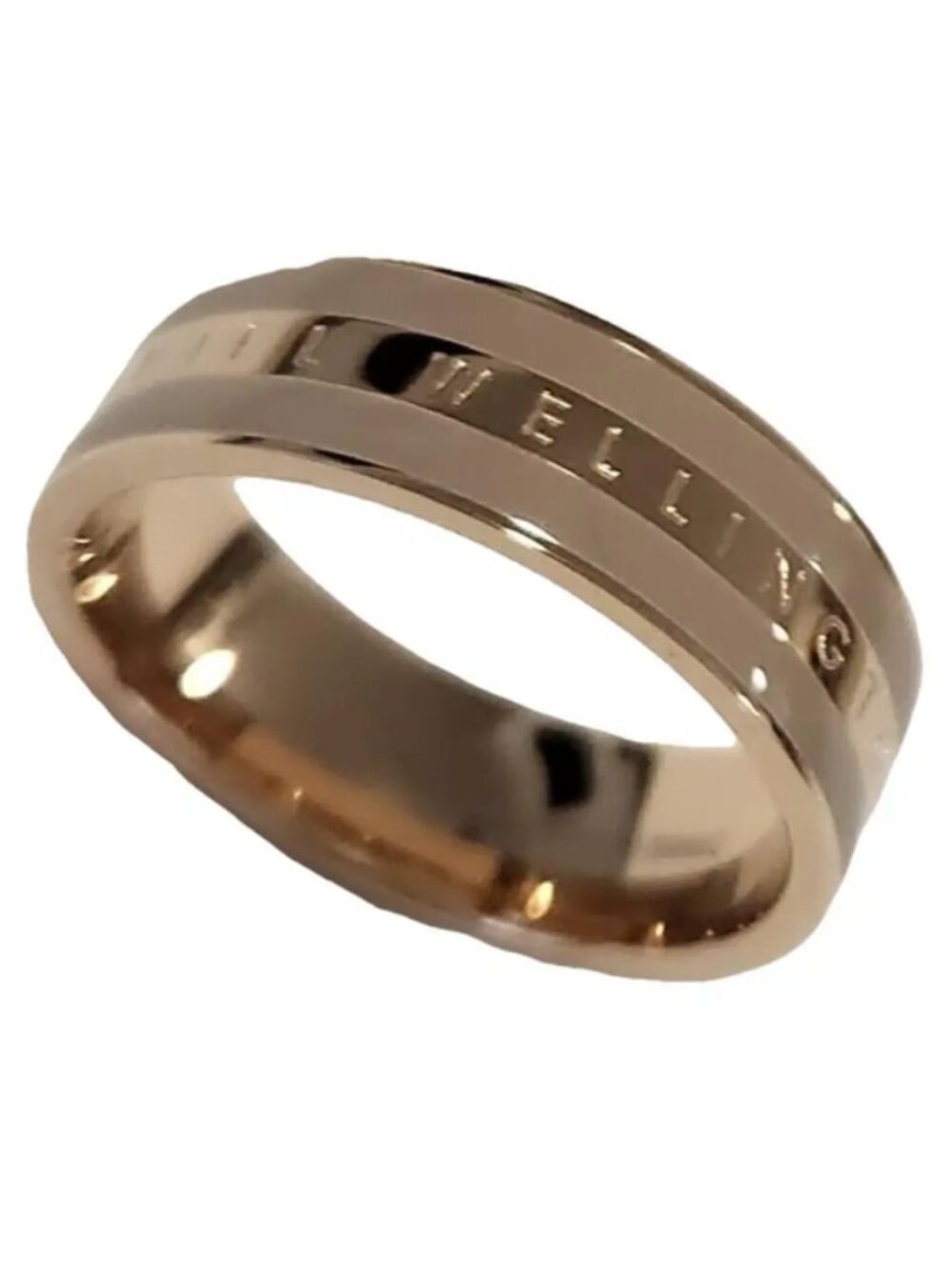 Daniel Wellington Emalie Desert Sand Rose Gold Ring Size 5